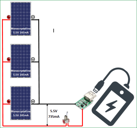 Solar Cell Phone Charger - DIY Electronics Circuits and Projects